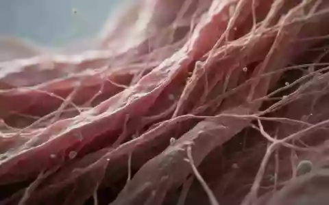 Mikroskopische Aufnahme von biologischen Zellstrukturen und Gewebefasern in einer klinischen Laborumgebung. - Foto: über boerse-global.de