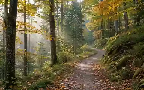 Ein ruhiger Waldweg im herbstlichen Morgenlicht als Symbol für einen bewussten und gesunden Lebensstil. - Foto: über boerse-global.de