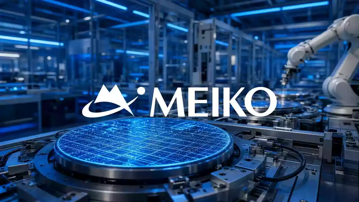 Abstrakte Darstellung einer modernen Leiterplatten-Produktion in einem industriellen Umfeld mit professioneller Beleuchtung. Illustration mit AI erstellt.
