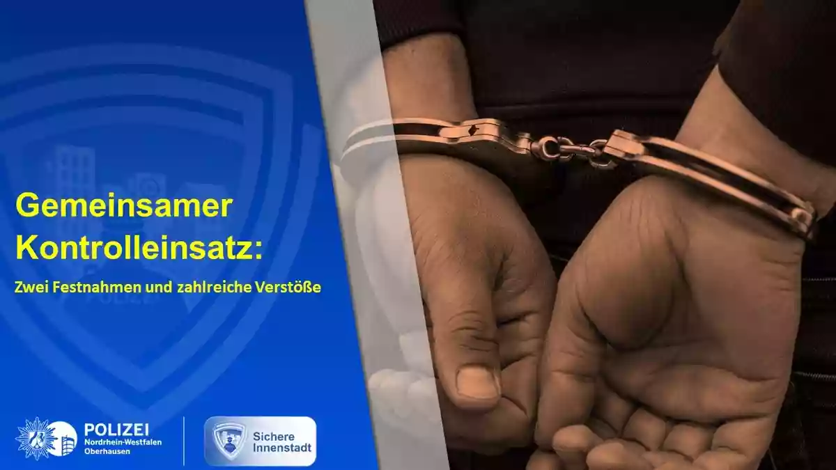 POL-OB: Gemeinsamer Kontrolleinsatz für eine "Sichere Innenstadt": Zwei Festnahmen und zahlreiche Verstöße - Bild: presseportal.de