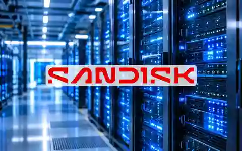 Moderne Server-Racks in einem Rechenzentrum mit blau leuchtenden LEDs, die die Cloud-Infrastruktur symbolisieren. - Foto: über boerse-global.de