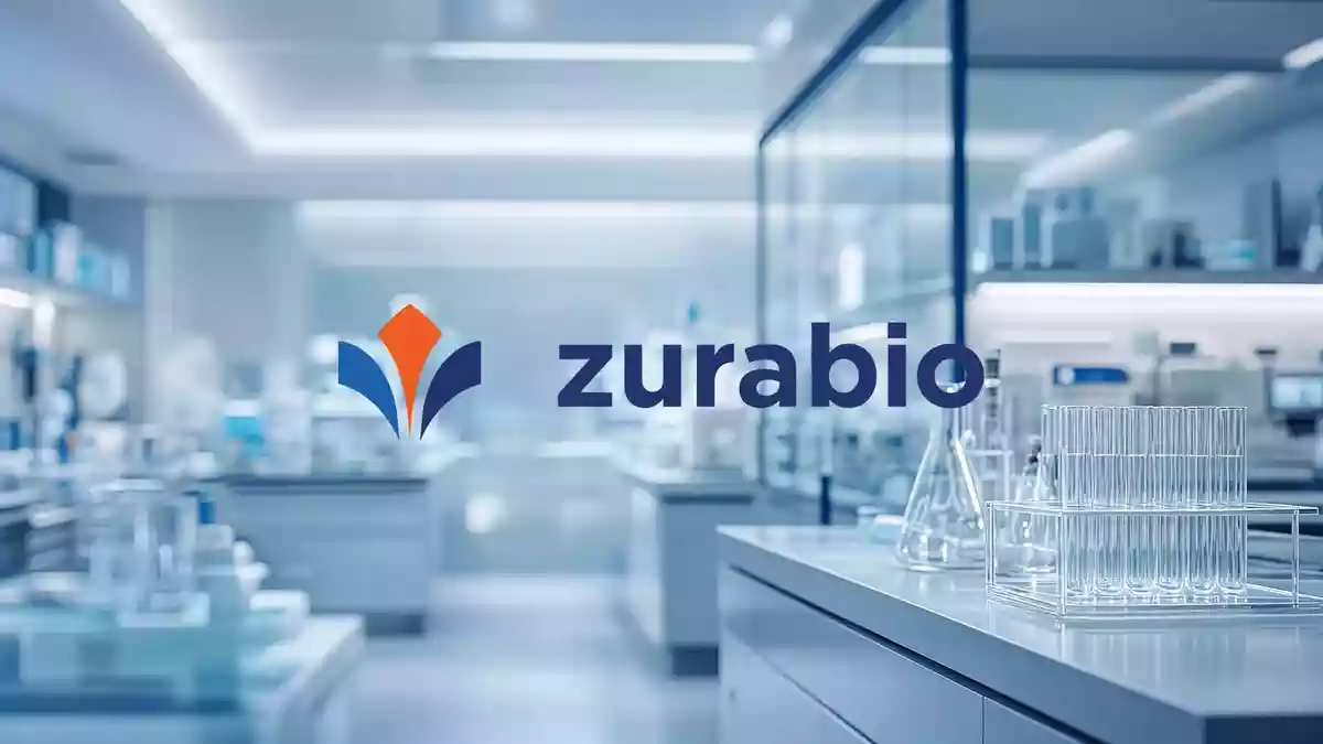 Modernes, helles Laborumfeld mit Fokus auf medizinische Forschung und Biotechnologie. Illustration mit AI erstellt.