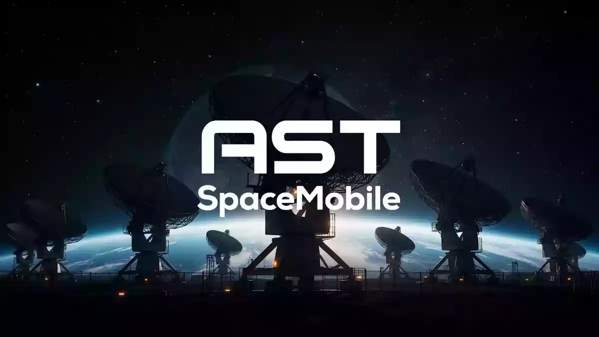AST SpaceMobile Illustration mit AI erstellt.