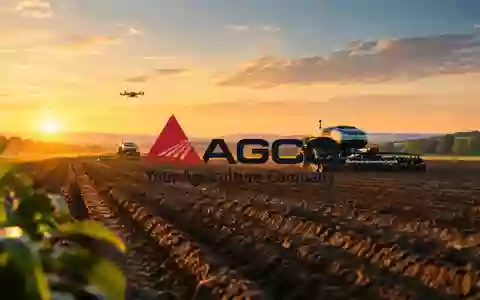 Moderne, technisierte Agrarlandschaft bei Sonnenuntergang als Symbol für wirtschaftlichen Erfolg in der Landwirtschaft. - Foto: über boerse-global.de