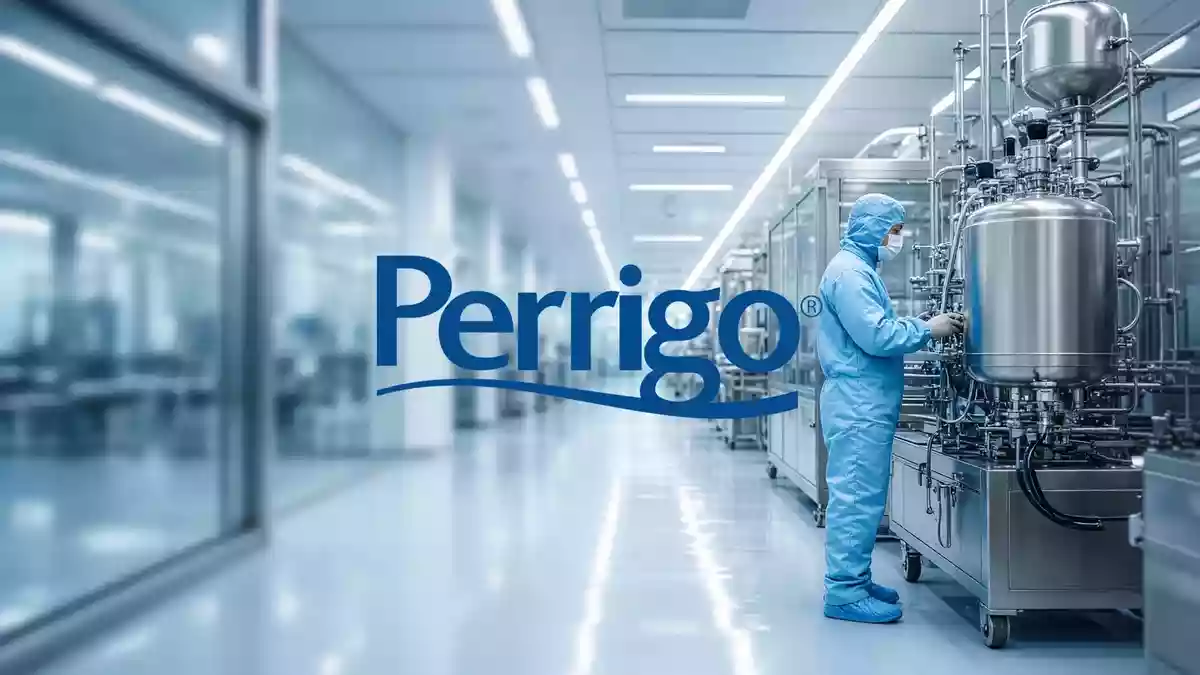 Abstrakte Darstellung einer modernen pharmazeutischen Produktionsumgebung im Zeichen strategischer Neuausrichtung. Illustration mit AI erstellt.