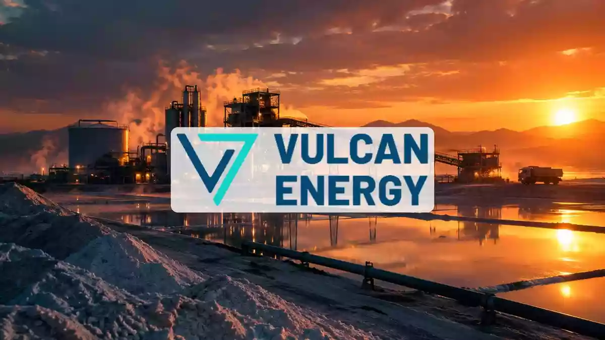 Abstrakte Darstellung einer industriellen Lithium-Förderanlage in stimmungsvollem Licht zur Symbolisierung des Rohstoffmarktes. Illustration mit AI erstellt.