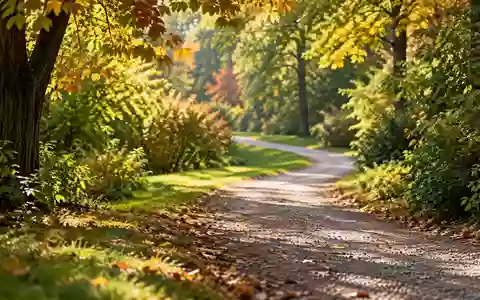 Ein sonniger Pfad in einem grünen Park, der zu einem Spaziergang einlädt. - Foto: über boerse-global.de
