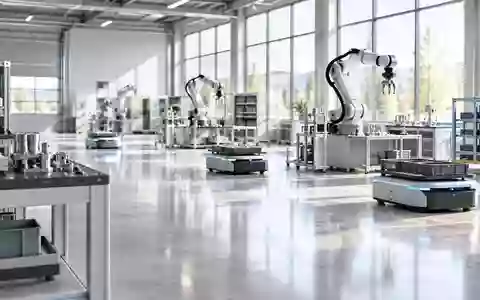Eine moderne, helle Werkshalle mit polierten Betonböden und automatisierten Systemen im Hintergrund. - Foto: über boerse-global.de