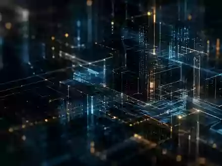 Abstrakte digitale Umgebung mit feinen leuchtenden Linien, die eine komplexe Datenstruktur symbolisieren. - Foto: über boerse-global.de