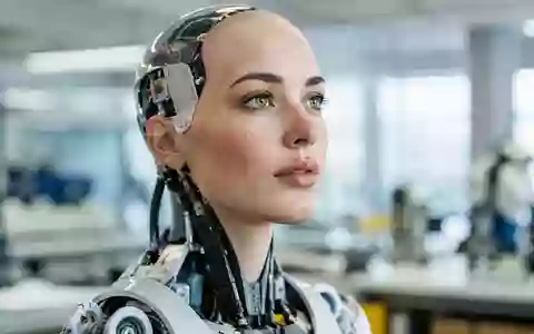 Ein hochmoderner humanoider Roboter in einem hellen, professionellen Laborumfeld. - Foto: über boerse-global.de