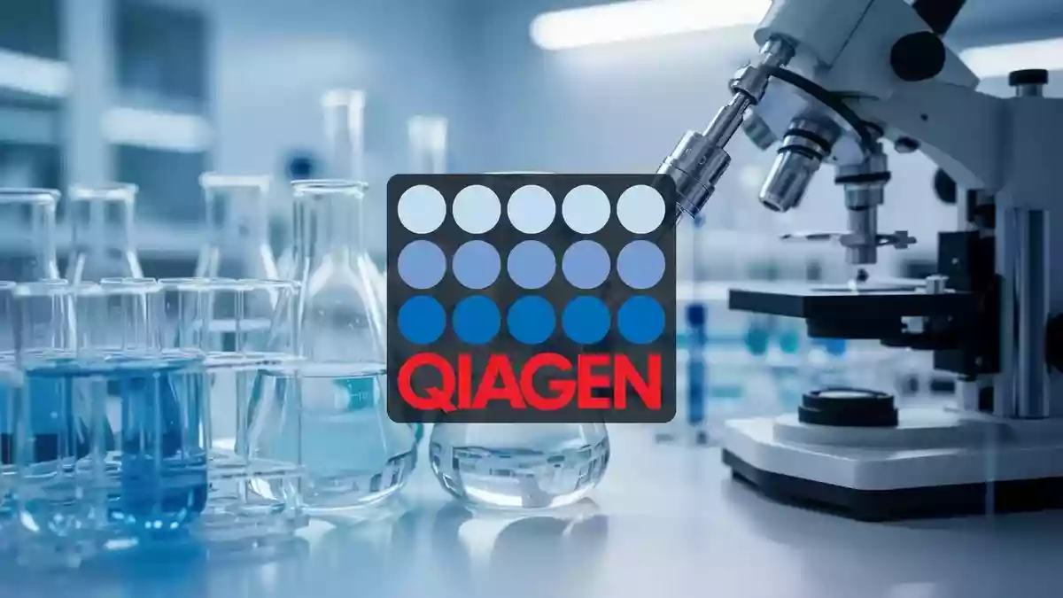 Qiagen Faces Legal Scrutiny and Analyst Reset as EQT's €46.50 Takeover Takes Shape Illustration mit AI erstellt.