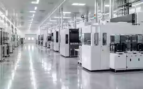 Ein steriler Hochtechnologie-Produktionsraum mit moderner Industriemaschinerie und präziser Fertigungstechnik. - Foto: über boerse-global.de