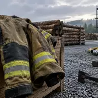 Materialien und Ausrüstungsgegenstände auf einem Übungsgelände der Feuerwehr zur Schulungssicherheit. - Foto: über boerse-global.de