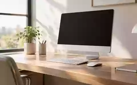 Ein moderner All-in-One-Computer auf einem minimalistischen Schreibtisch in hellem, natürlichem Tageslicht. - Foto: über boerse-global.de