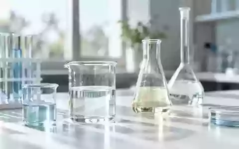 Laborausstattung mit Glasbehältern und Flüssigkeiten in einer sterilen, hellen Umgebung zur wissenschaftlichen Forschung. - Foto: über boerse-global.de