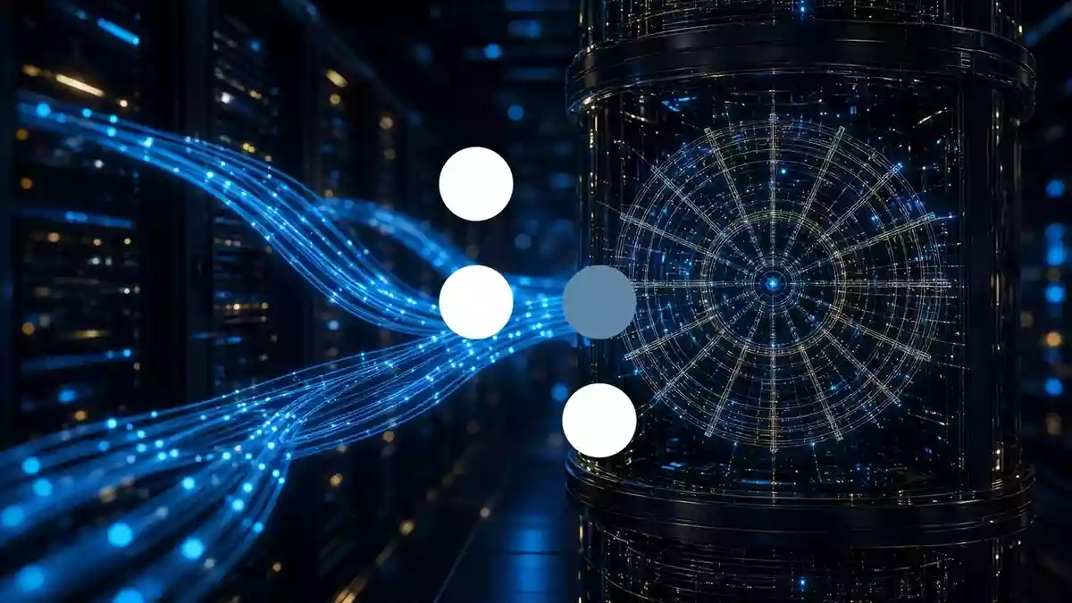 D-Wave Quantum Illustration mit AI erstellt.