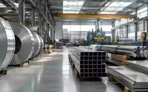 Ein modernes Industriegelände mit Metallverarbeitung, Fokus auf industrielle Rohstoffe und Fertigungsprozesse. - Foto: über boerse-global.de