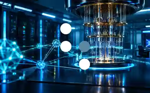 Abstrakte Darstellung eines Quantencomputers mit leuchtenden Schaltkreisen in einem hochmodernen Labor. - Foto: über boerse-global.de