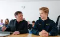 Walk (r) und sein Anwalt Malcherek beklagen eine mangelnde Chancengleichheit. - Foto: Uwe Anspach/dpa
