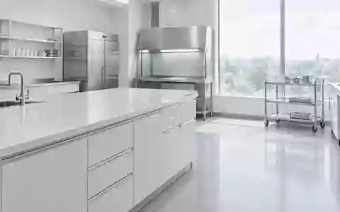 Ein minimalistisch gestalteter, steriler Laborraum mit medizinischer Ausstattung in einer hellen, professionellen Umgebung. - Foto: über boerse-global.de
