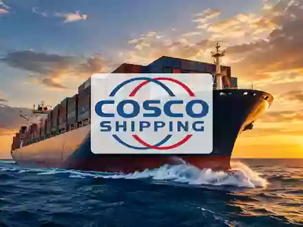 Ein großes Containerschiff auf dem offenen Meer bei Sonnenaufgang als Symbol für den globalen Warenverkehr. - Foto: über boerse-global.de