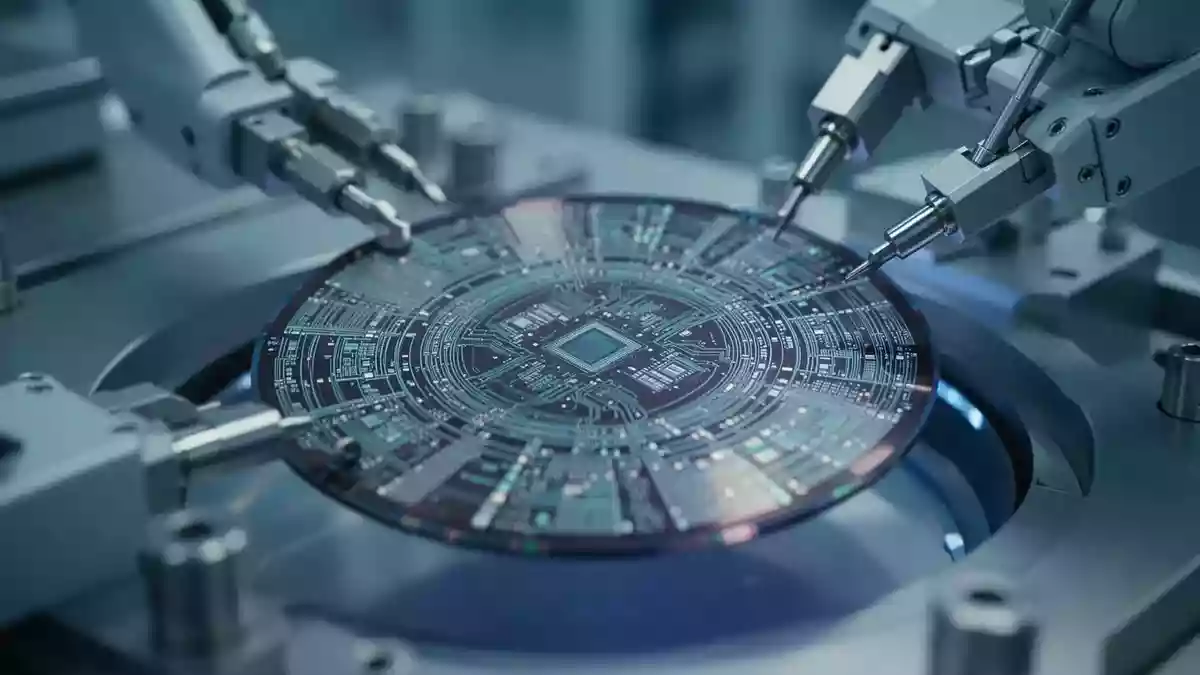 iShares MSCI Global Semiconductors UCITS ETF USD Acc Illustration mit AI erstellt.