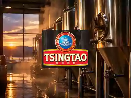 Moderne Brauerei-Anlage mit glänzenden Edelstahltanks in atmosphärischem Licht. - Foto: über boerse-global.de
