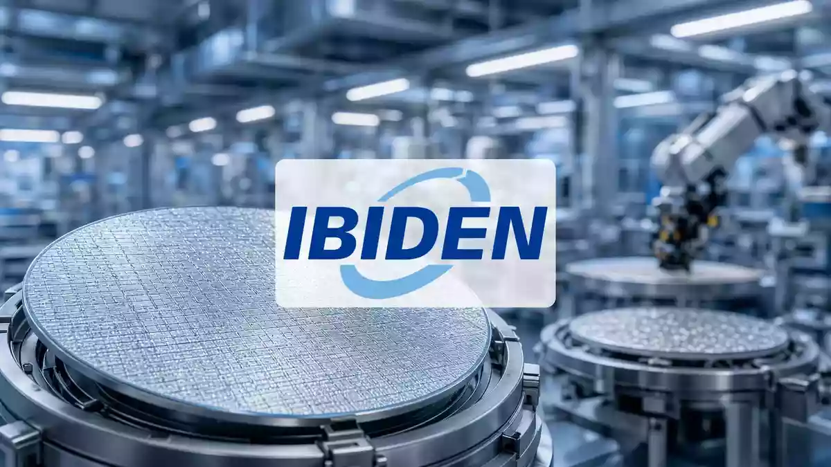 Abstrakte Darstellung der Halbleiterindustrie in einer modernen, professionellen Industrieumgebung. Illustration mit AI erstellt.
