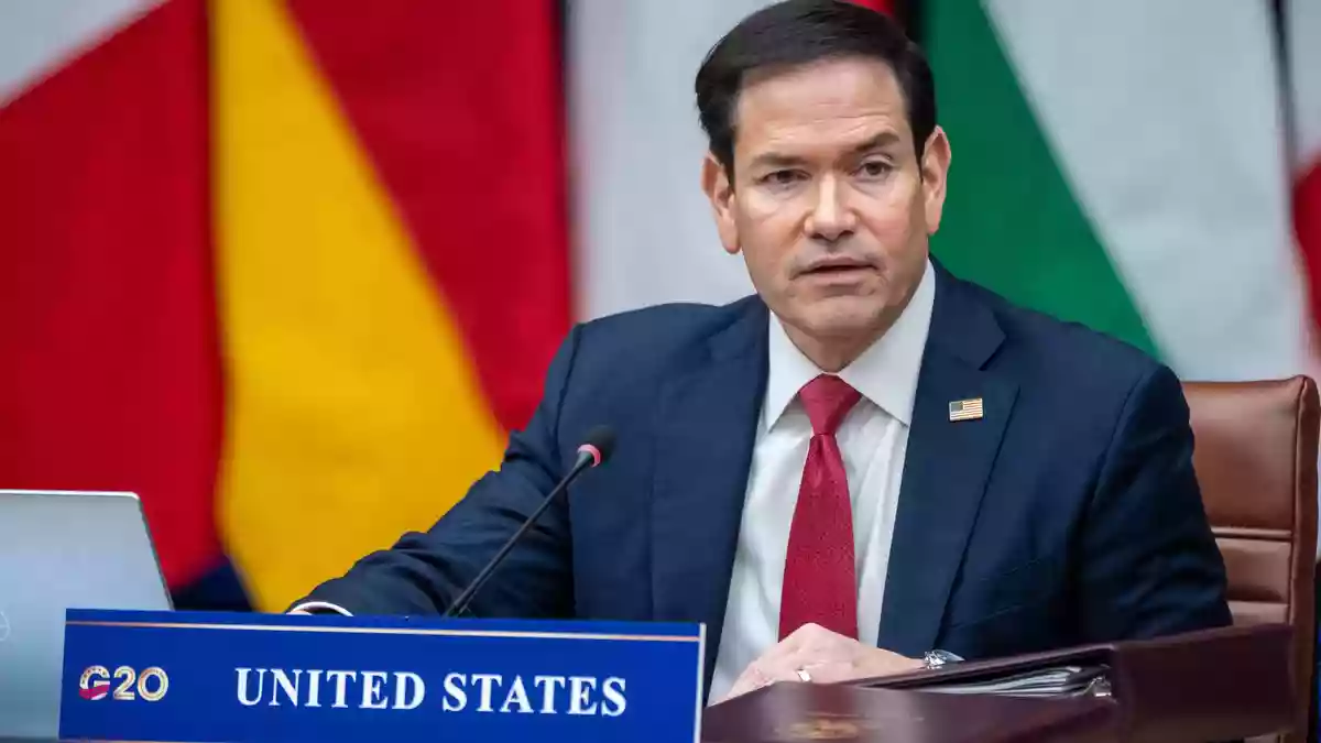 US-Außenminister Marco Rubio eröffnet das Treffen in Atlanta. - Bild: Michael Kappeler/dpa