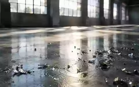 Metallspäne auf einem Werkstattboden in einer industriellen Umgebung bei natürlichem Lichteinfall. - Foto: über boerse-global.de