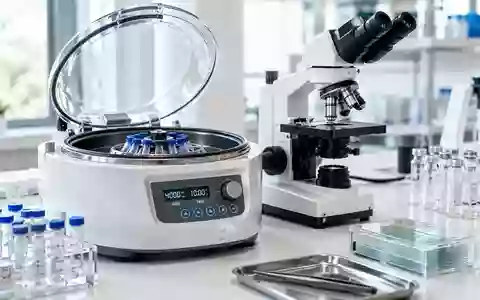 Laborausrüstung für genetische Analysen auf einem sauberen Labortisch bei natürlichem Tageslicht. - Foto: über boerse-global.de