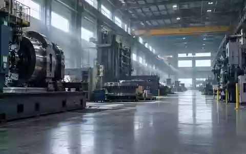 Eine weitläufige, stille Industriehalle mit schweren Maschinen und kühlem Tageslicht, die die industrielle Atmosphäre betont. - Foto: über boerse-global.de