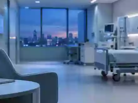Ein minimalistischer, klinisch gestalteter Beobachtungsraum in einem Krankenhaus mit sanfter Beleuchtung. - Foto: über boerse-global.de