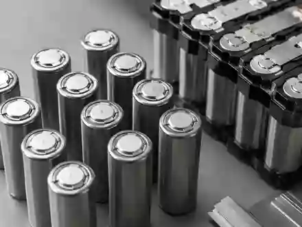 Lithium-Ionen-Akkuzellen auf einer industriellen Werkbank zur Qualitätsprüfung. - Foto: über boerse-global.de