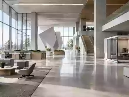 Modernes, lichtdurchflutetes Bürogebäude mit minimalistischer Architektur und klaren Linien. - Foto: über boerse-global.de