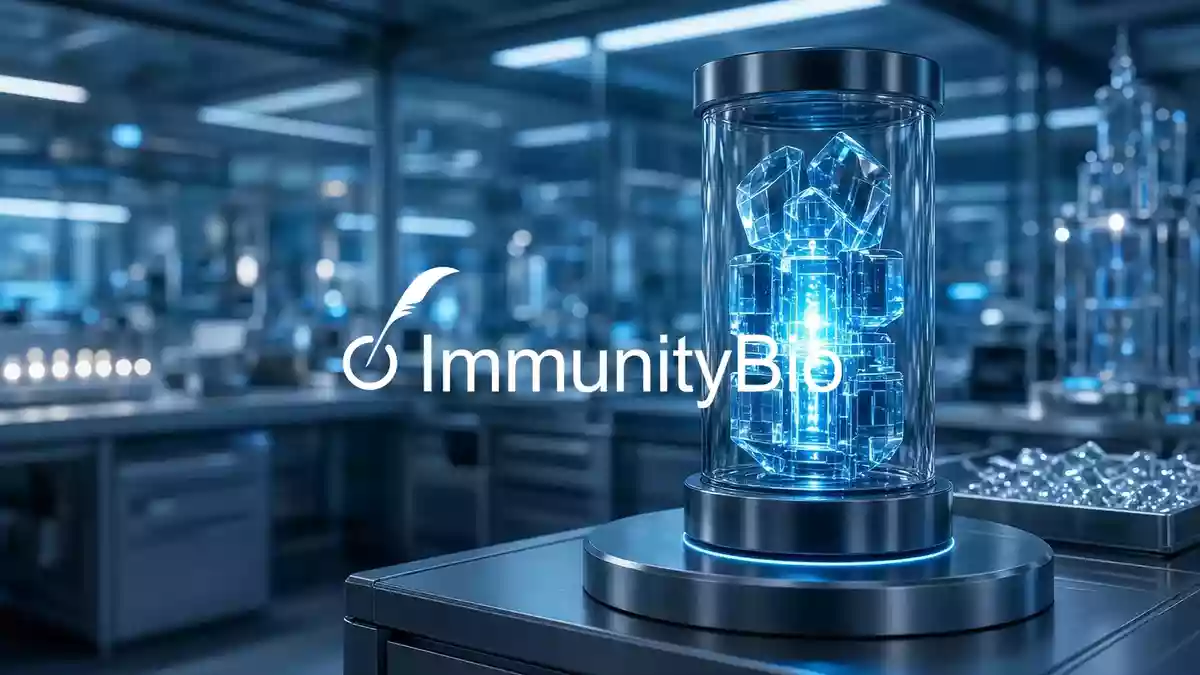 Modernes, klinisch gestaltetes Laborumfeld als Symbol für biotechnologische Innovation und pharmazeutische Kooperation. Illustration mit AI erstellt.