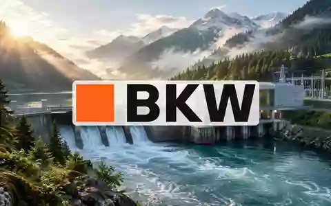 Modernes Wasserkraftwerk in einer alpinen Gebirgslandschaft bei Sonnenaufgang. - Foto: über boerse-global.de
