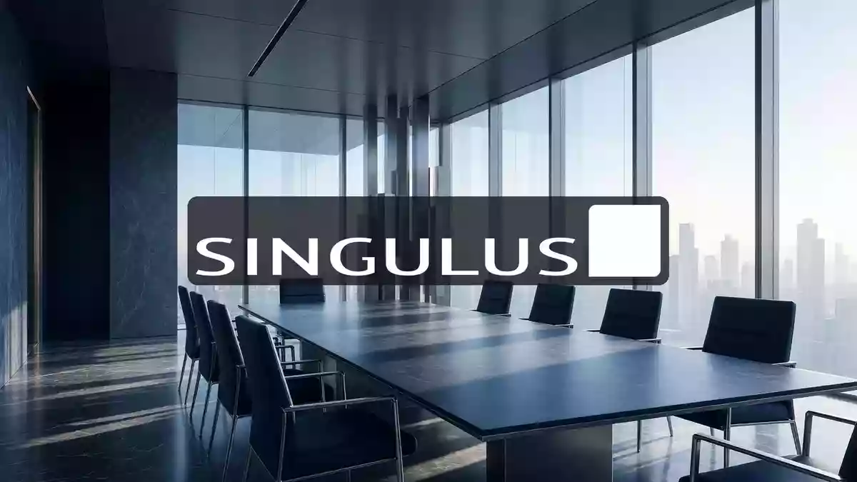 Abstrakte Darstellung einer modernen Büroumgebung als Symbol für institutionelle Aktienbeteiligungen. Illustration mit AI erstellt.