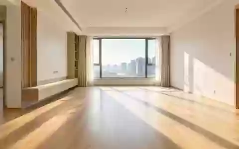 Ein minimalistisch eingerichtetes Wohnzimmer mit hellem Holzboden und natürlichem Lichteinfall. - Foto: über boerse-global.de