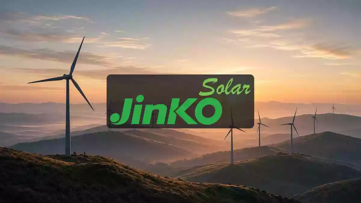 Moderne Photovoltaikanlagen in einer weitläufigen Solaranlage während der Dämmerung. Illustration mit AI erstellt.