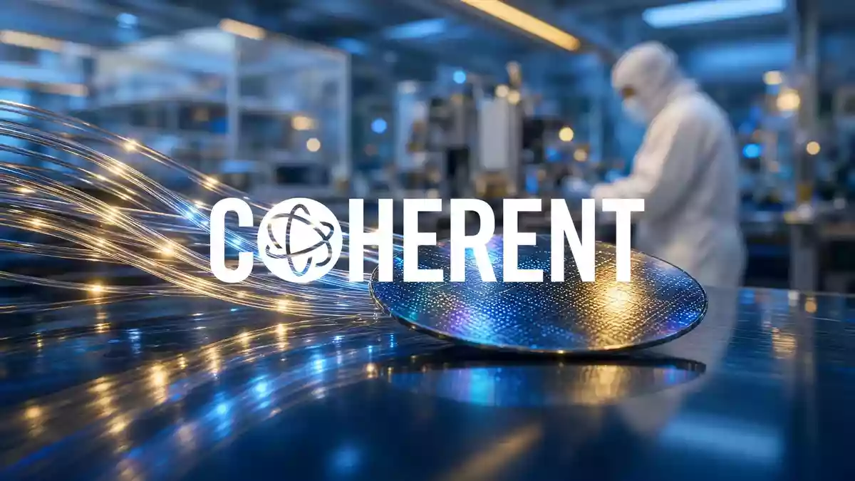 Abstrakte Darstellung moderner Hochtechnologie und Optik in einer professionellen Laborumgebung mit stimmungsvollem Licht. Illustration mit AI erstellt.