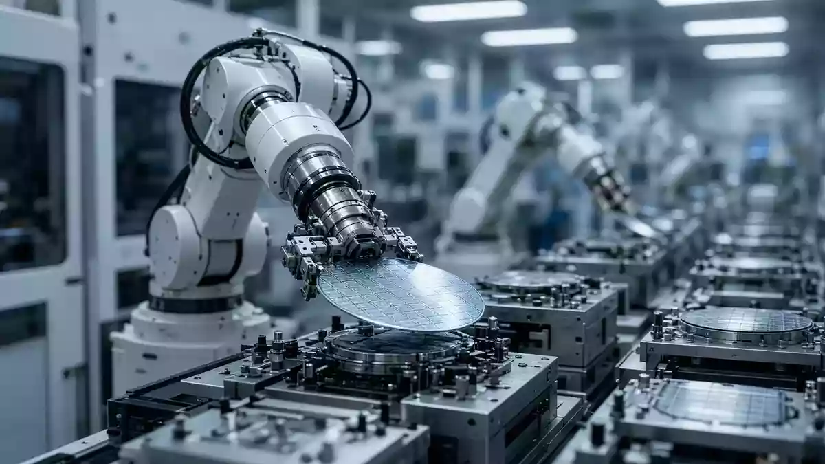 iShares MSCI Global Semiconductors UCITS ETF USD Acc Illustration mit AI erstellt.