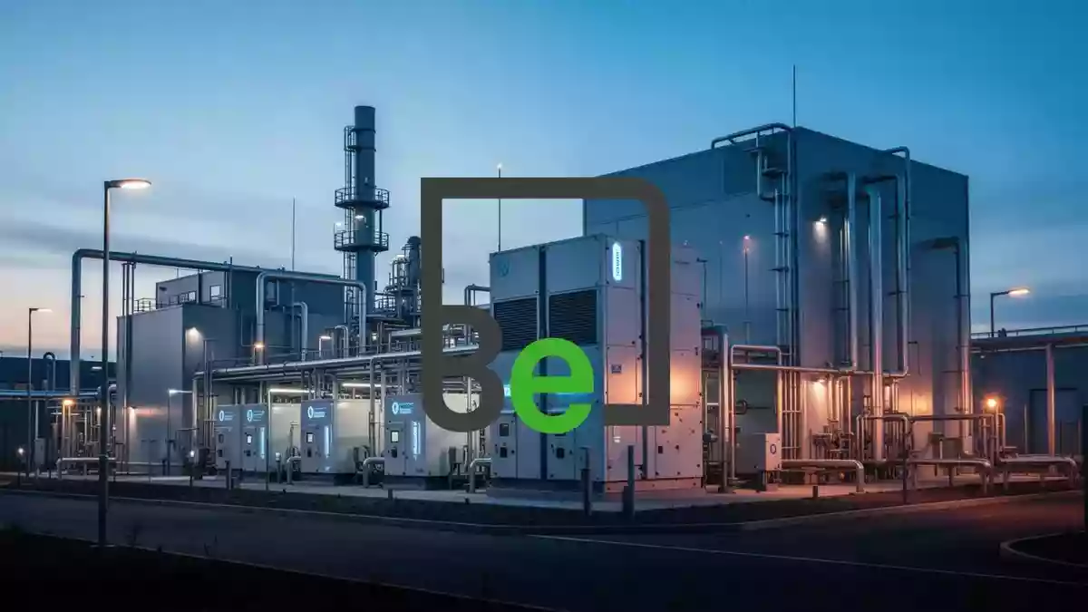 Bloom Energy Illustration mit AI erstellt.