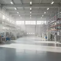 Helle und aufgeräumte Industriehalle mit modernen Arbeitsplätzen und natürlichem Lichteinfall. - Foto: über boerse-global.de