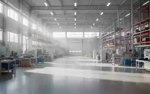 Helle und aufgeräumte Industriehalle mit modernen Arbeitsplätzen und natürlichem Lichteinfall. - Foto: über boerse-global.de