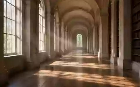 Ein lichtdurchfluteter Flur in einer klassischen Bibliothek mit hohen Bogenarchitekturen und natürlichem Lichteinfall. - Foto: über boerse-global.de