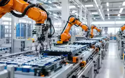 Automatisierte Fertigungsstraße in einer modernen Lithium-Ionen-Batteriefabrik. - Foto: über boerse-global.de