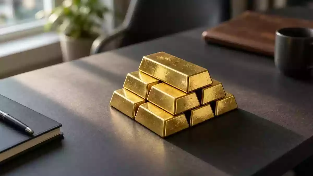 Gold's Rate Problem: Why a Saudi Refinery Strike Ended Up Hurting Bullion Illustration mit AI erstellt.