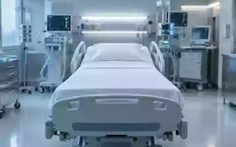 Ein steriler, modern ausgestatteter Behandlungsraum in einer kardiologischen Klinik mit einem leeren Krankenhausbett. - Foto: über boerse-global.de