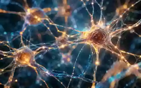 Abstrakte, mikroskopische Darstellung neuronaler Netzwerkstrukturen in warmem Licht als Symbol für kognitive Gesundheit. - Foto: über boerse-global.de